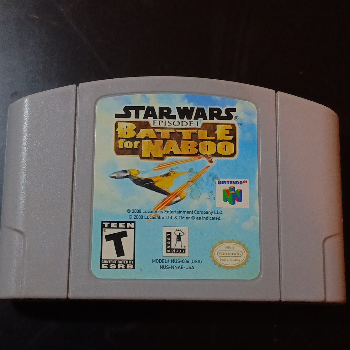 Star Wars Battle for Naboo Nintendo 64 Authentic Cartridge Only Tested & Works