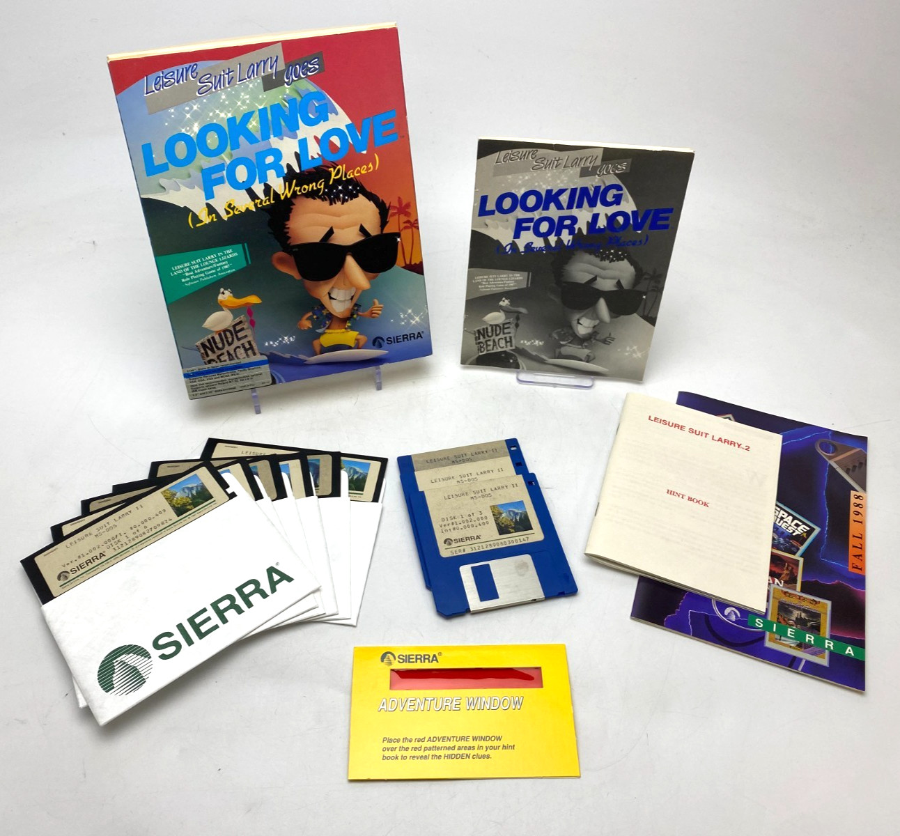 1988 LEISURE SUIT LARRY 2 ~GOES LOOKING FOR LOVE~ IBM-PC 3.5
