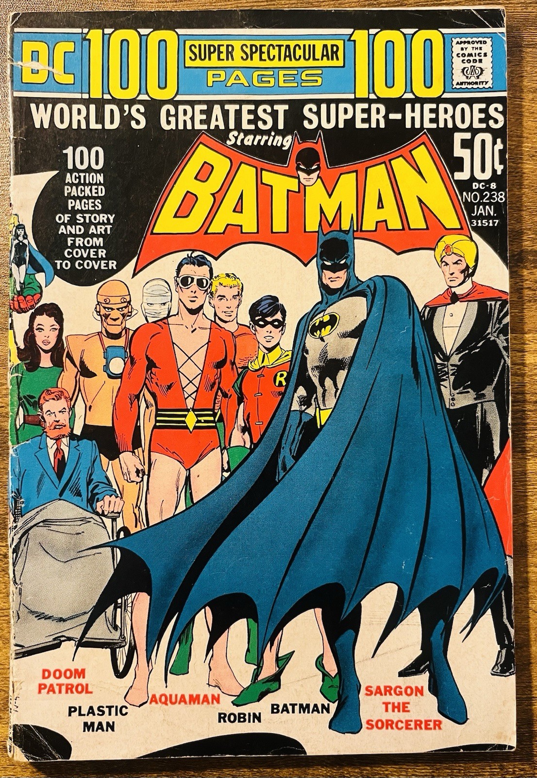 BATMAN 238 ORIGIN OF DOOM PATROL NEAL ADAMS COVER DC COMICS 1972 VINTAGE
