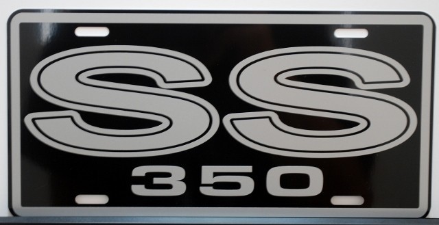 SS 350 Super Sport Metal License Plate Camaro Nova Chevelle El Camino Impala