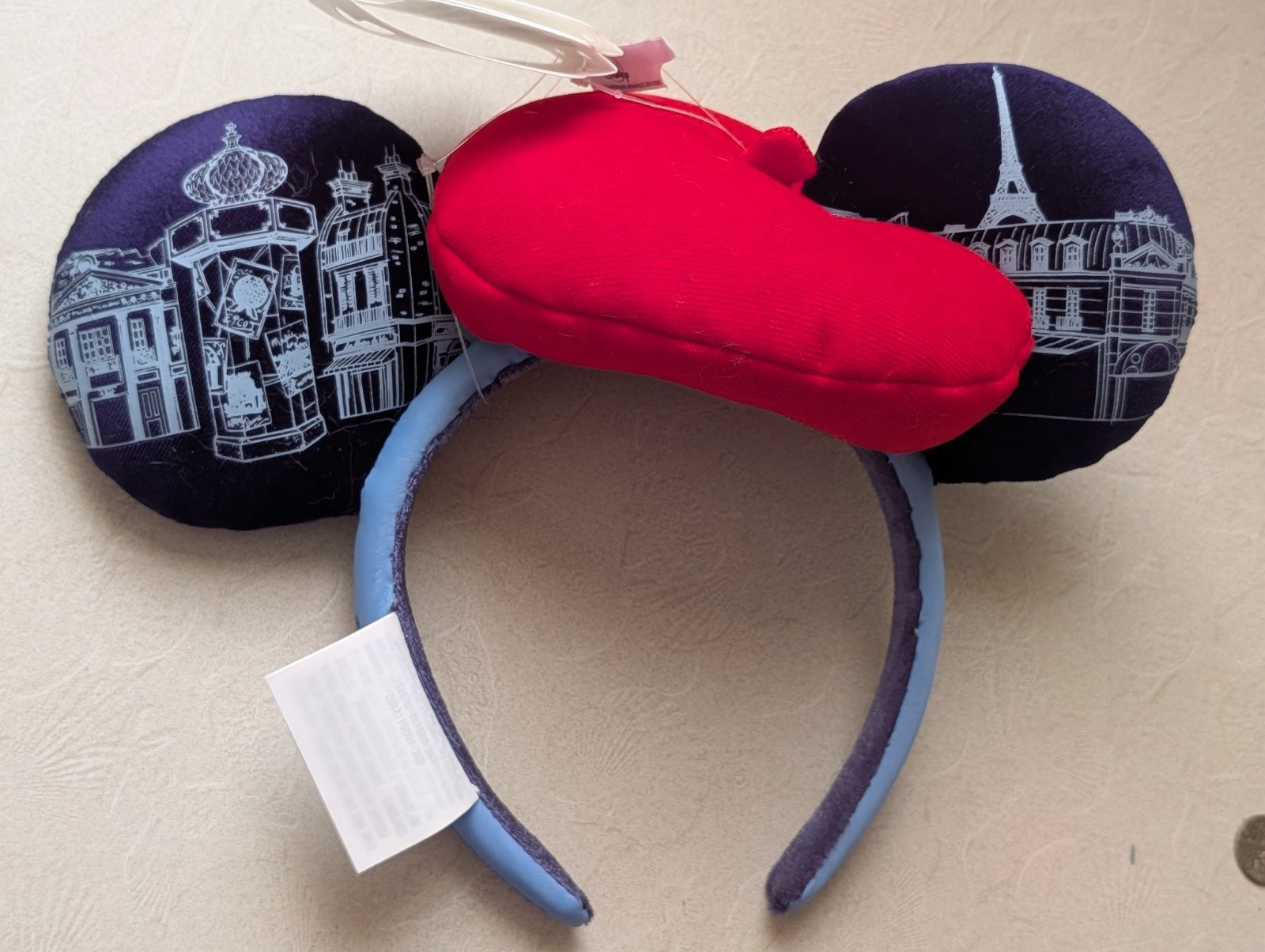 Disney Parks 2026 EPCOT France Pavilion Paris Beret Minnie Ears Headband New