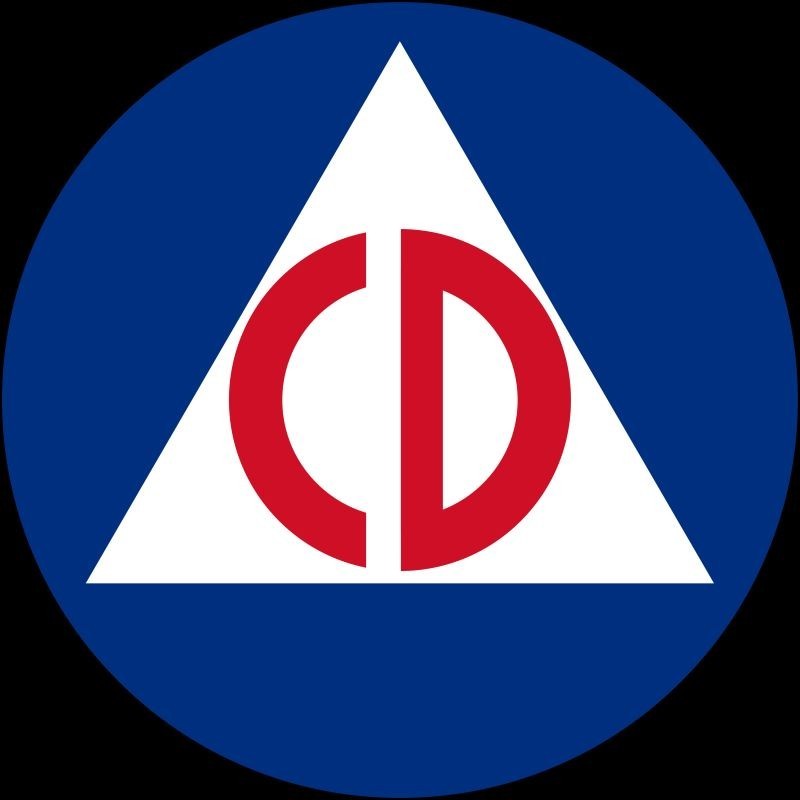 CD Civil Defense Cold War Style NEW METAL SIGN: 12\