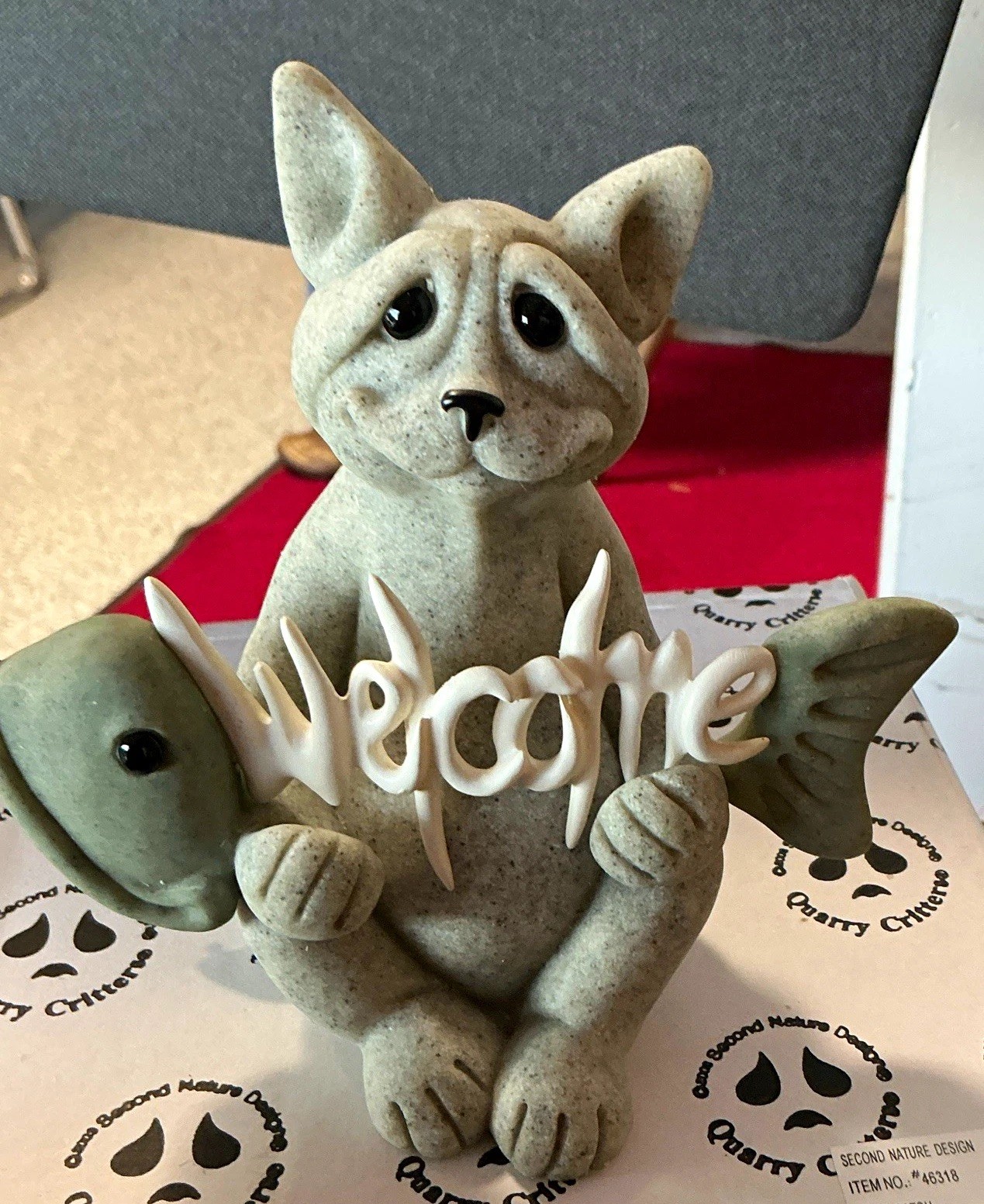 Quarry Critters Resin Cats Catch - Welcome 2006