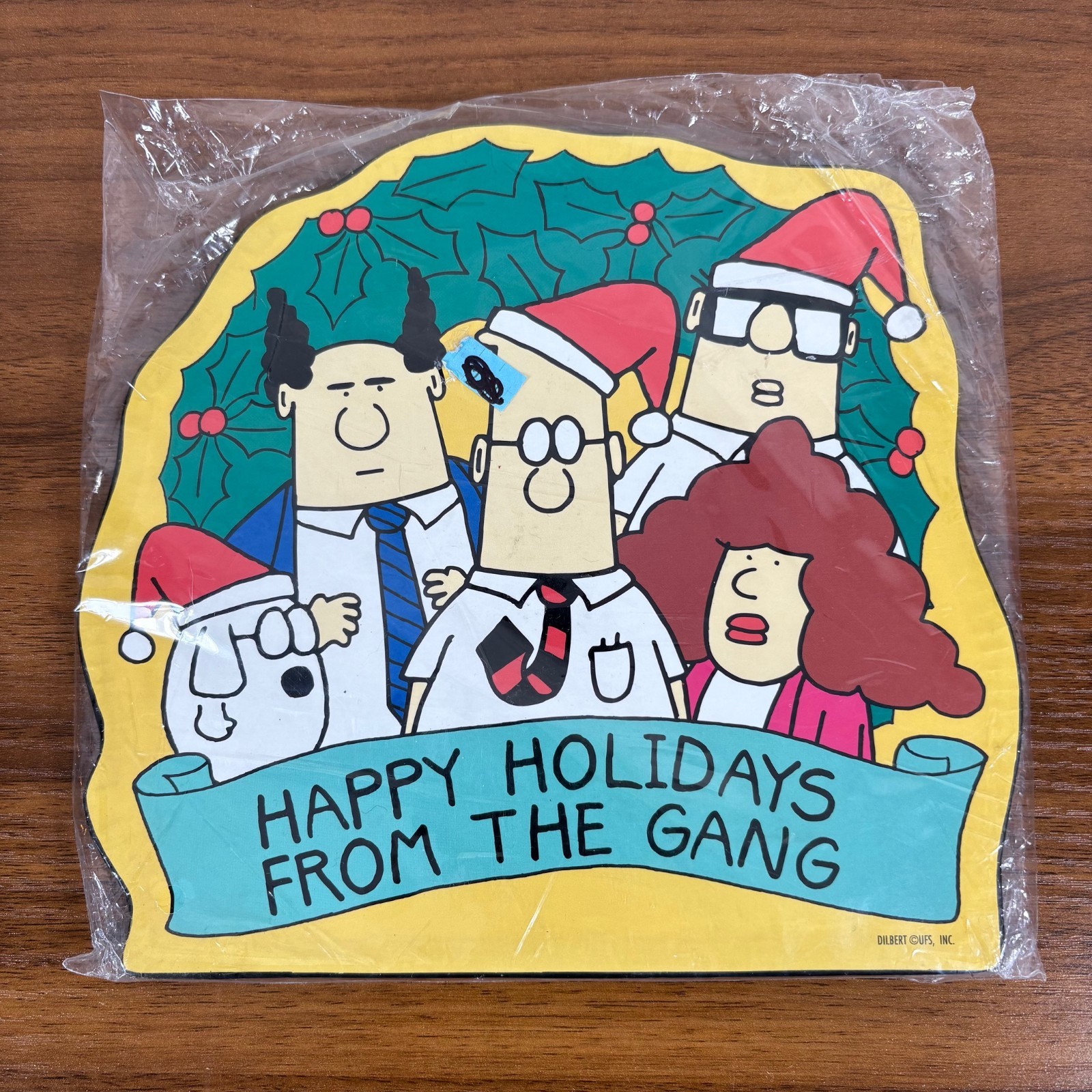 Dilbert By Scott Adams Christmas Happy Holidays Wall Decor or Desk Mount New