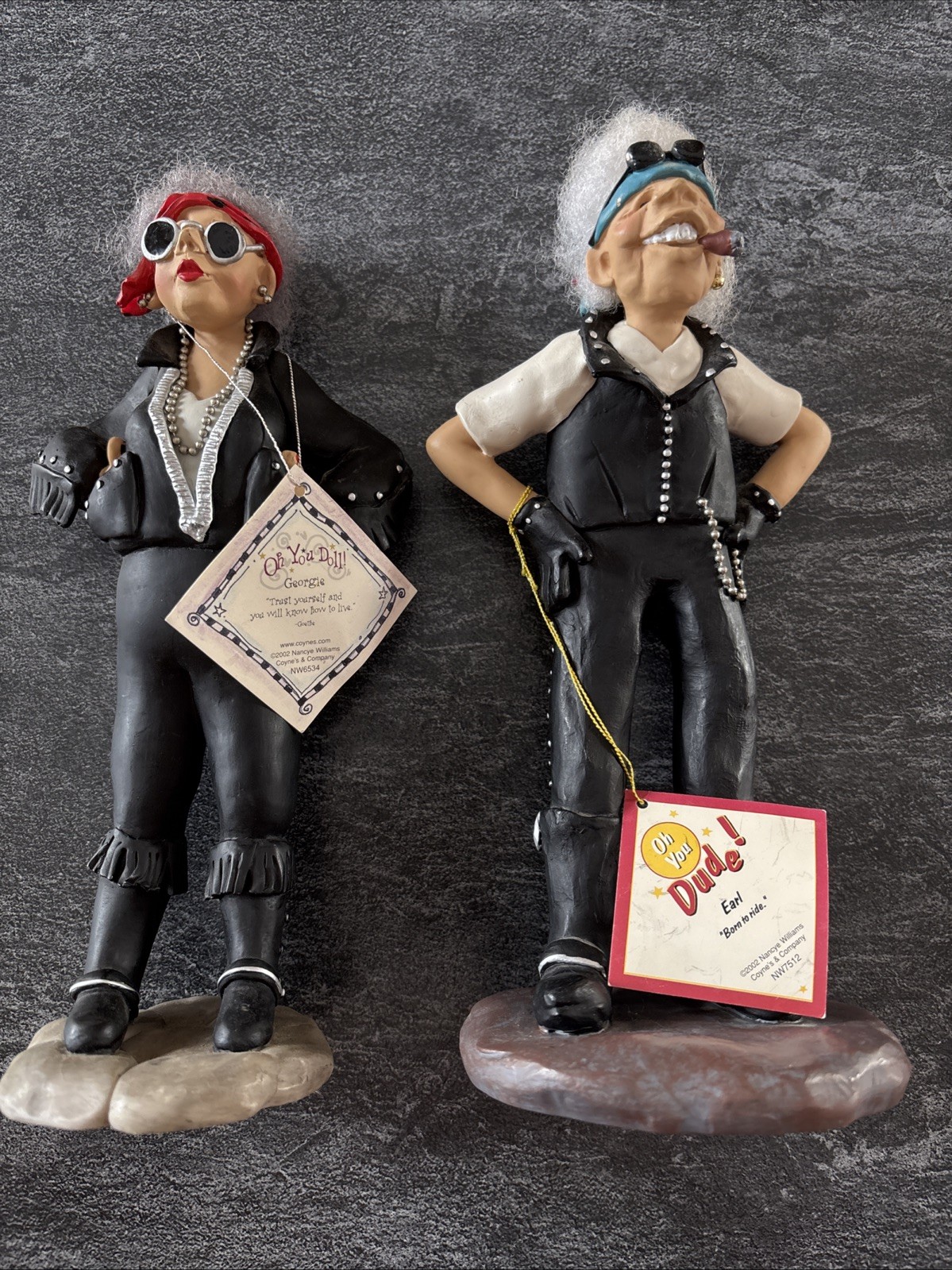 Vtg Rare Coyne’s Nancye Williams Oh You Doll Tony & Shelly Old Bikers Motorcycle