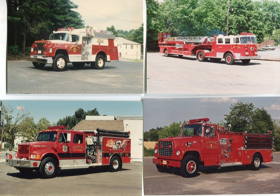 Fire Apparatus Photos 3x5 Prints - Lot Of 16 - Color and Black & White