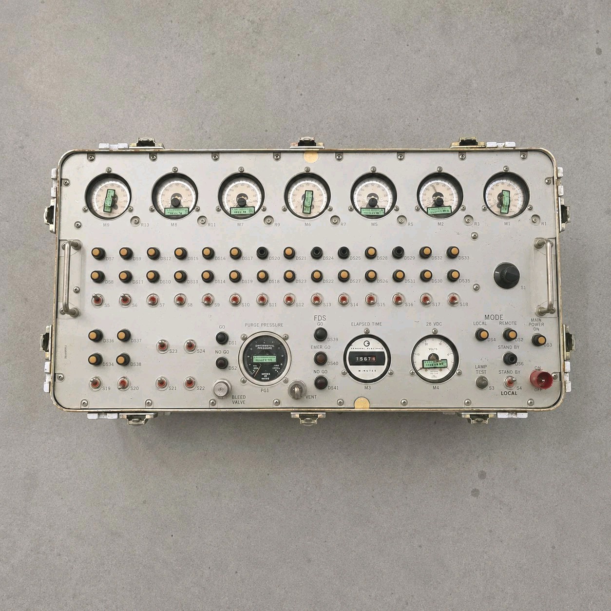 1965 North American Aviation FDS Control Unit NASA NAS9-150 Aerospace Console