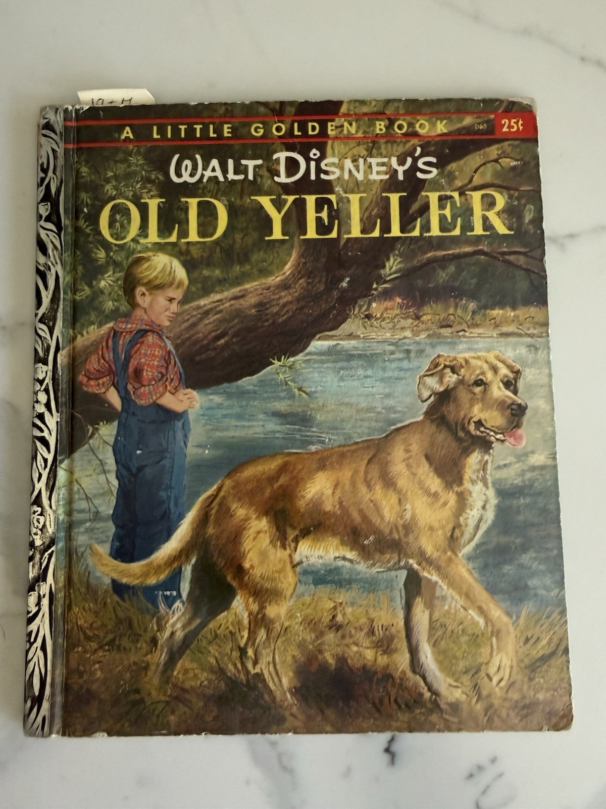 Golden Book Walt Disney\'s Old Yeller by Fred Gipson Hardcover Book 1957 Made USA