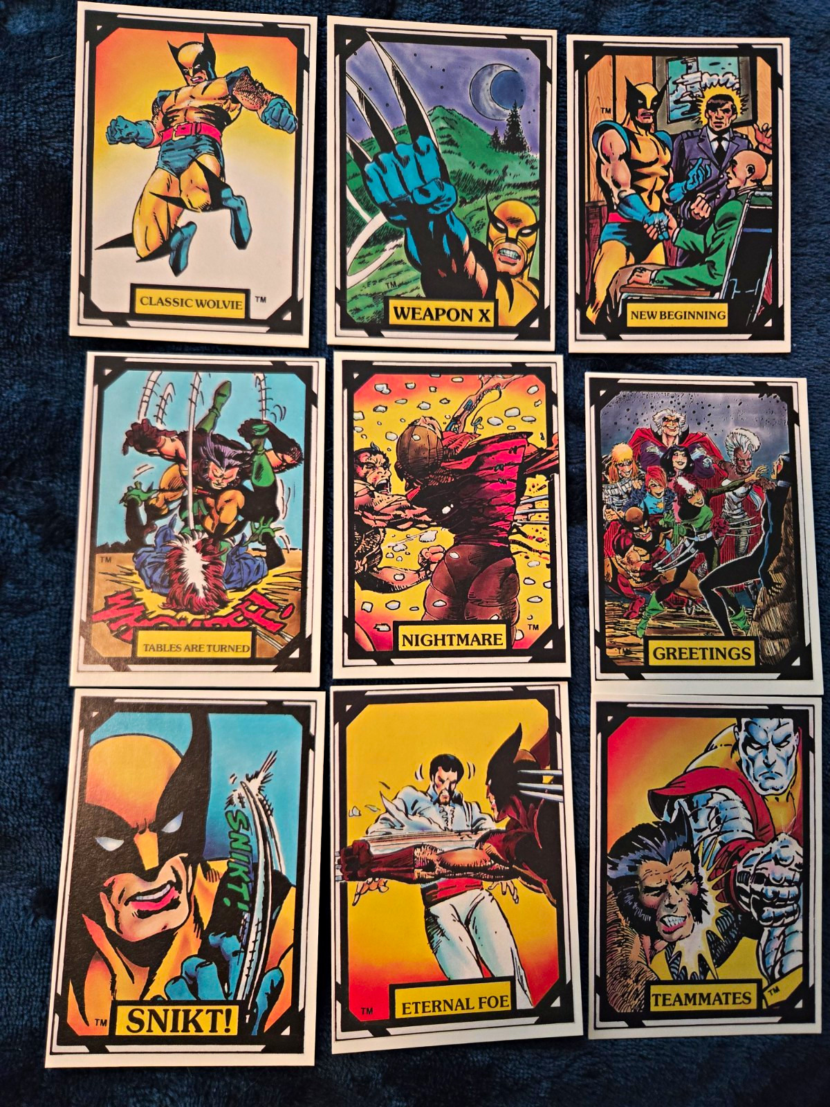 1988 Wolverine Comic Images Complete 50 Card Set #1-50 EX/MT One Owner
