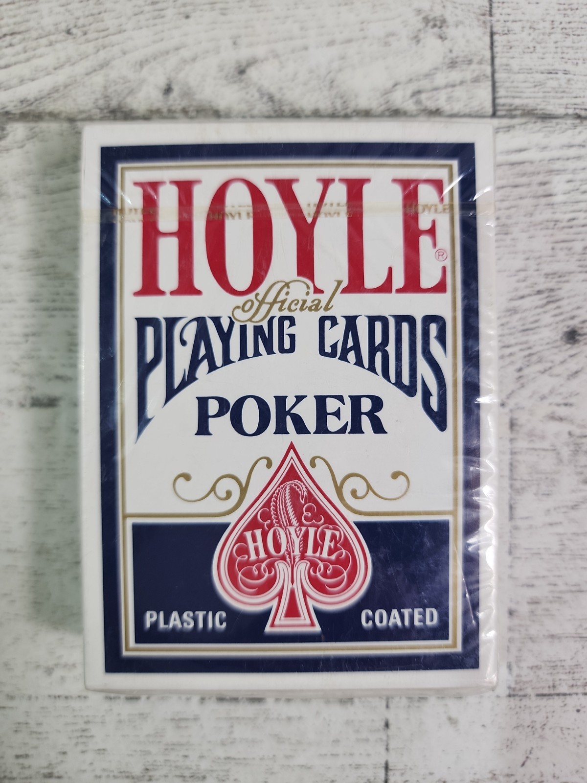 NEW Vintage Hoyle Official Playing Cards Poker Sealed Deck BLUE No 1201 Made USA