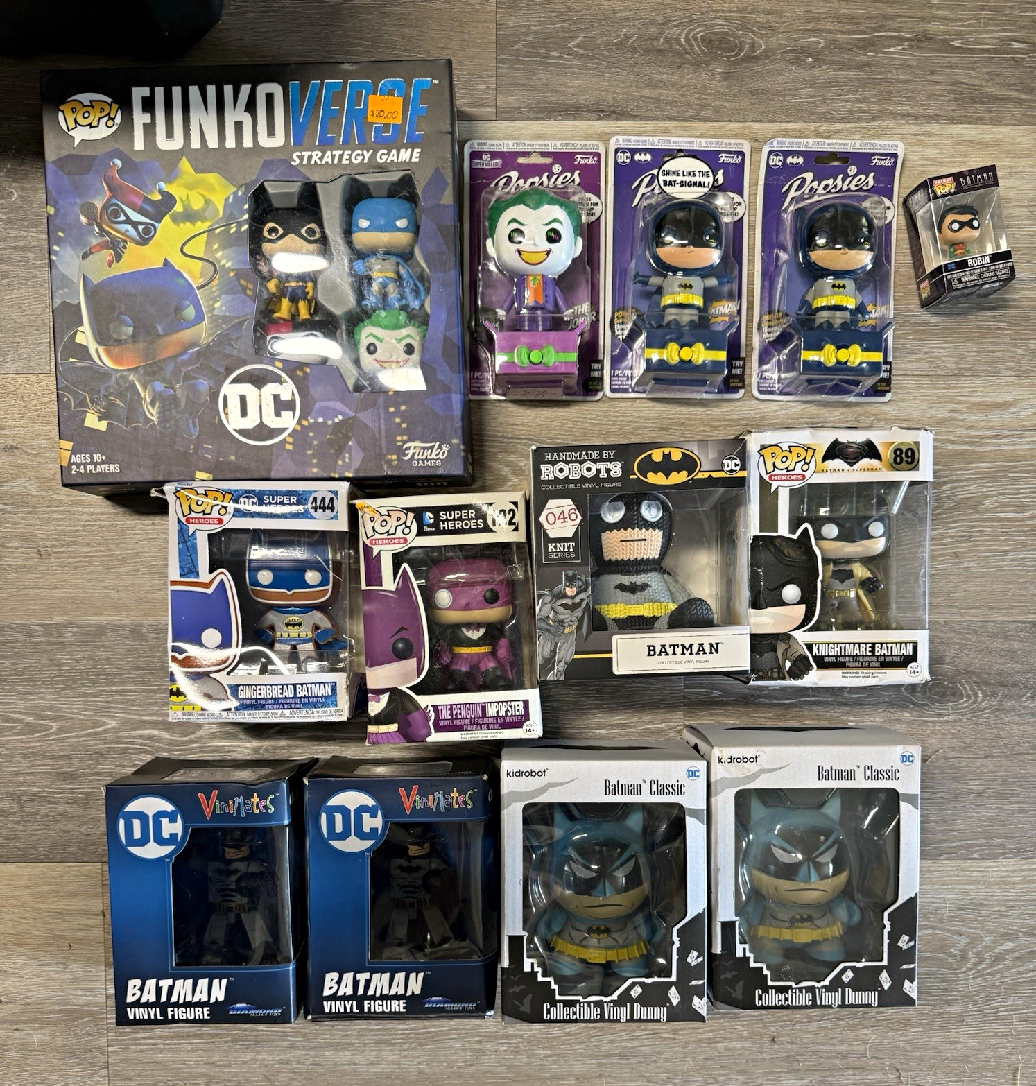 Lot of 13 Funko Kidrobot ViniMates DC Batman/Joker Boxed Vinyl Mixed Funko Lot 