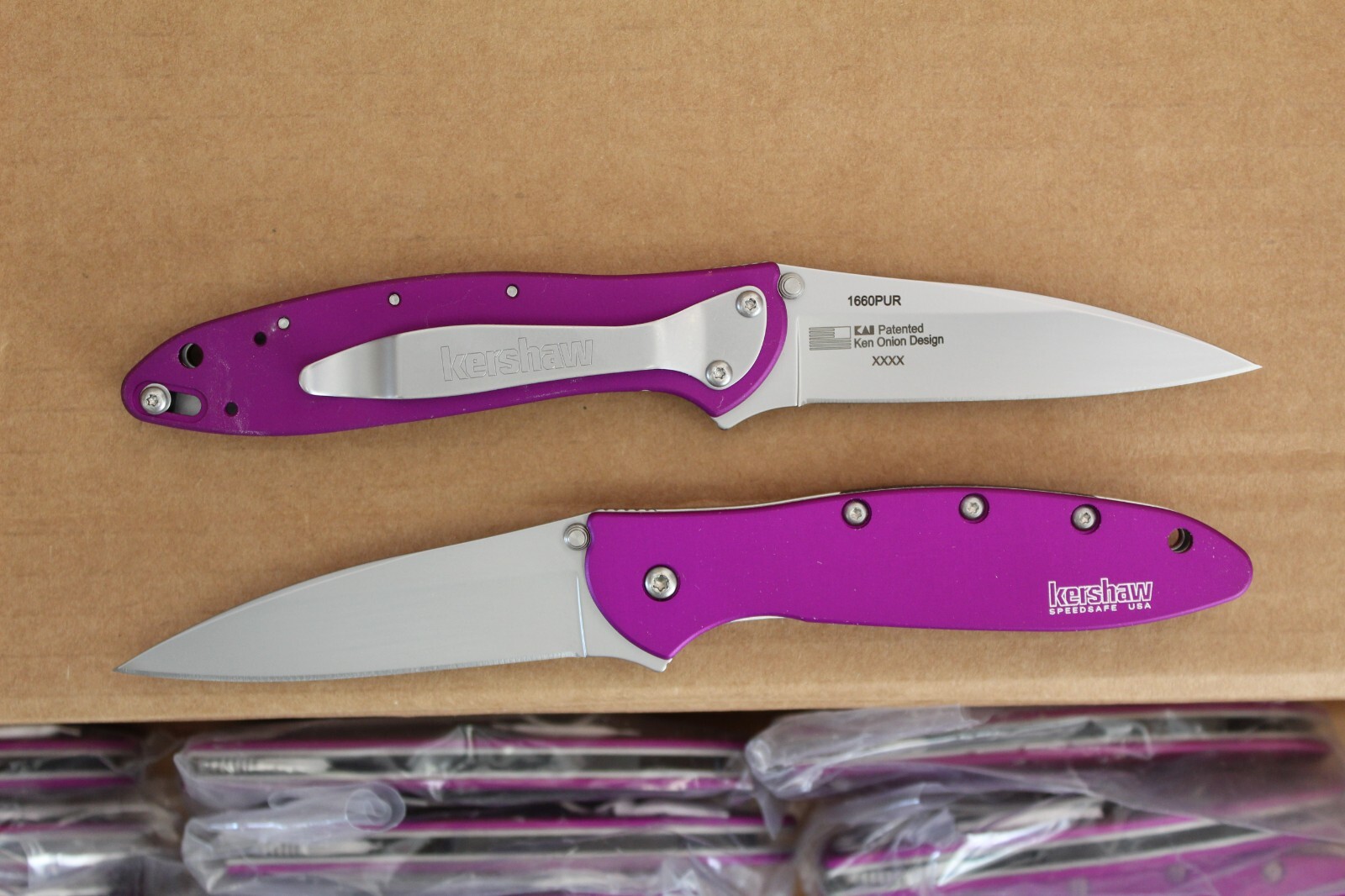 Kershaw Leek, 1660PUR, factory 2nd Blem, Brand New, Very Nice Looking