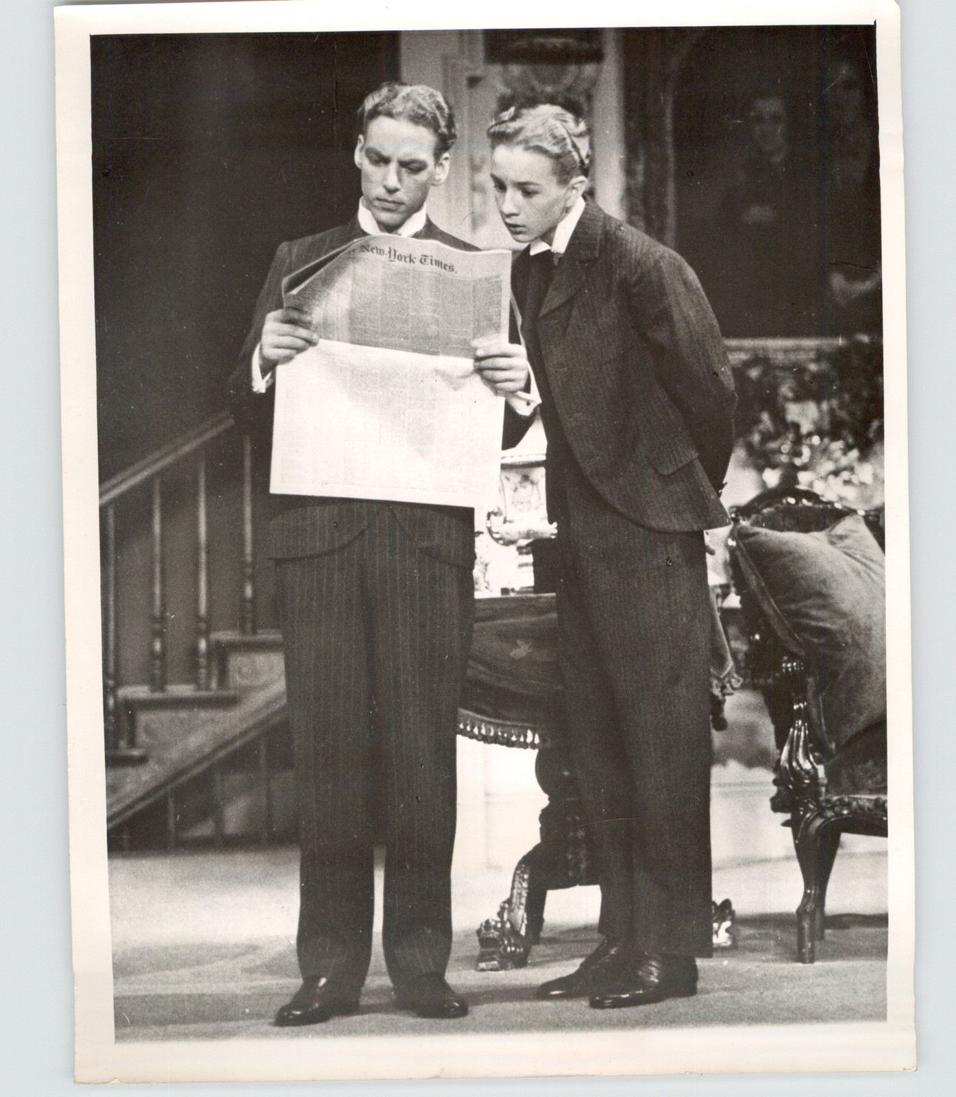 Howard Lindsay and Robert Antoine in Life With Mother 1948 Broadway Press Photo