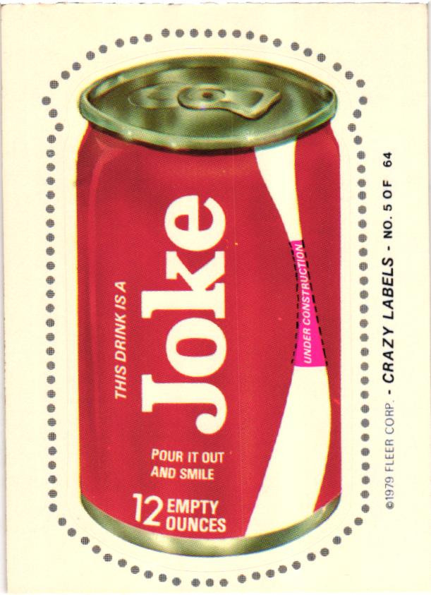 1979 Fleer Crazy Labels Stickers (1-64) / Pick Your Cards / Buy2+ Save10%