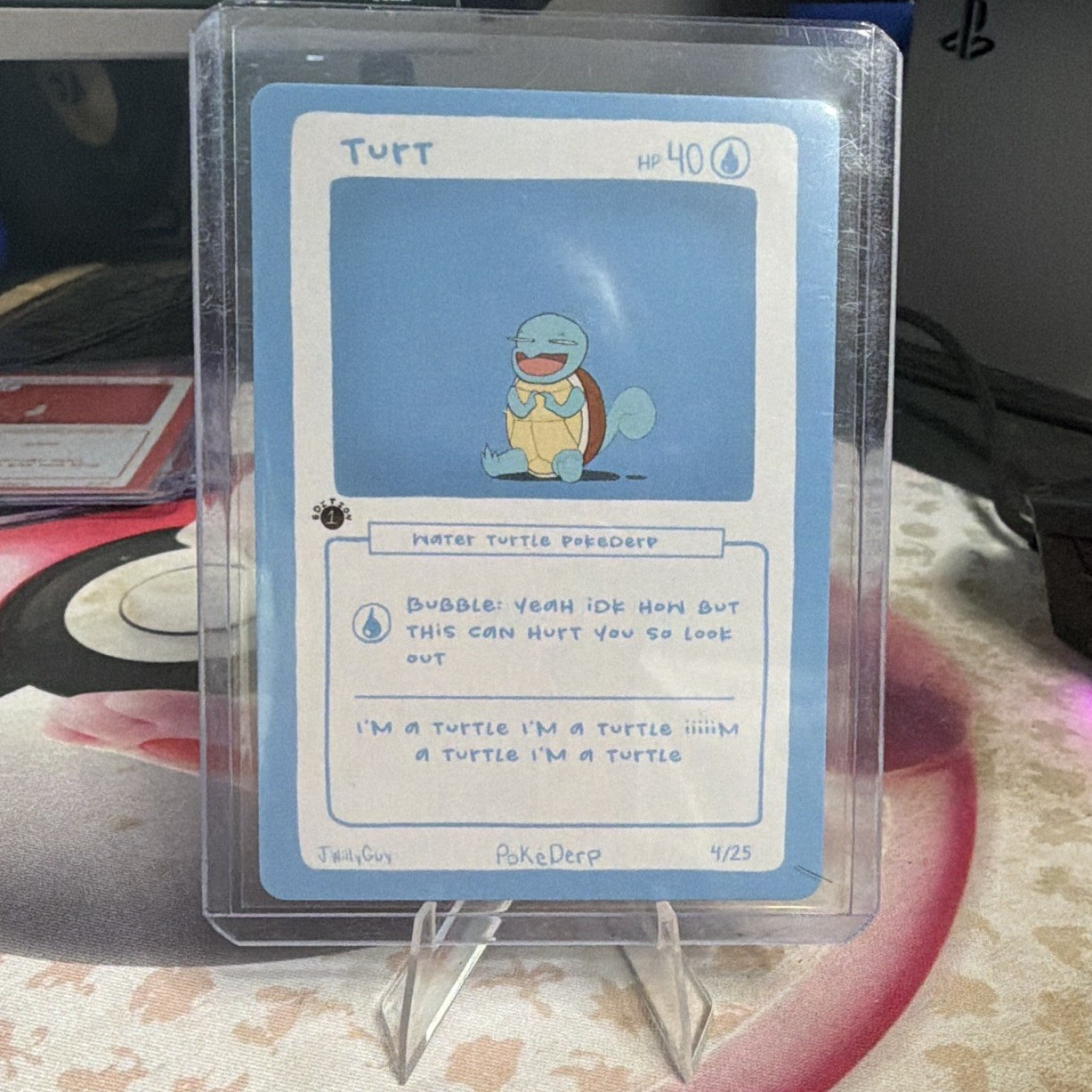 Pokémon PokeDerp Turt (Squirtle) Parody Card 4/25 of 25 Limited Jwillyguy