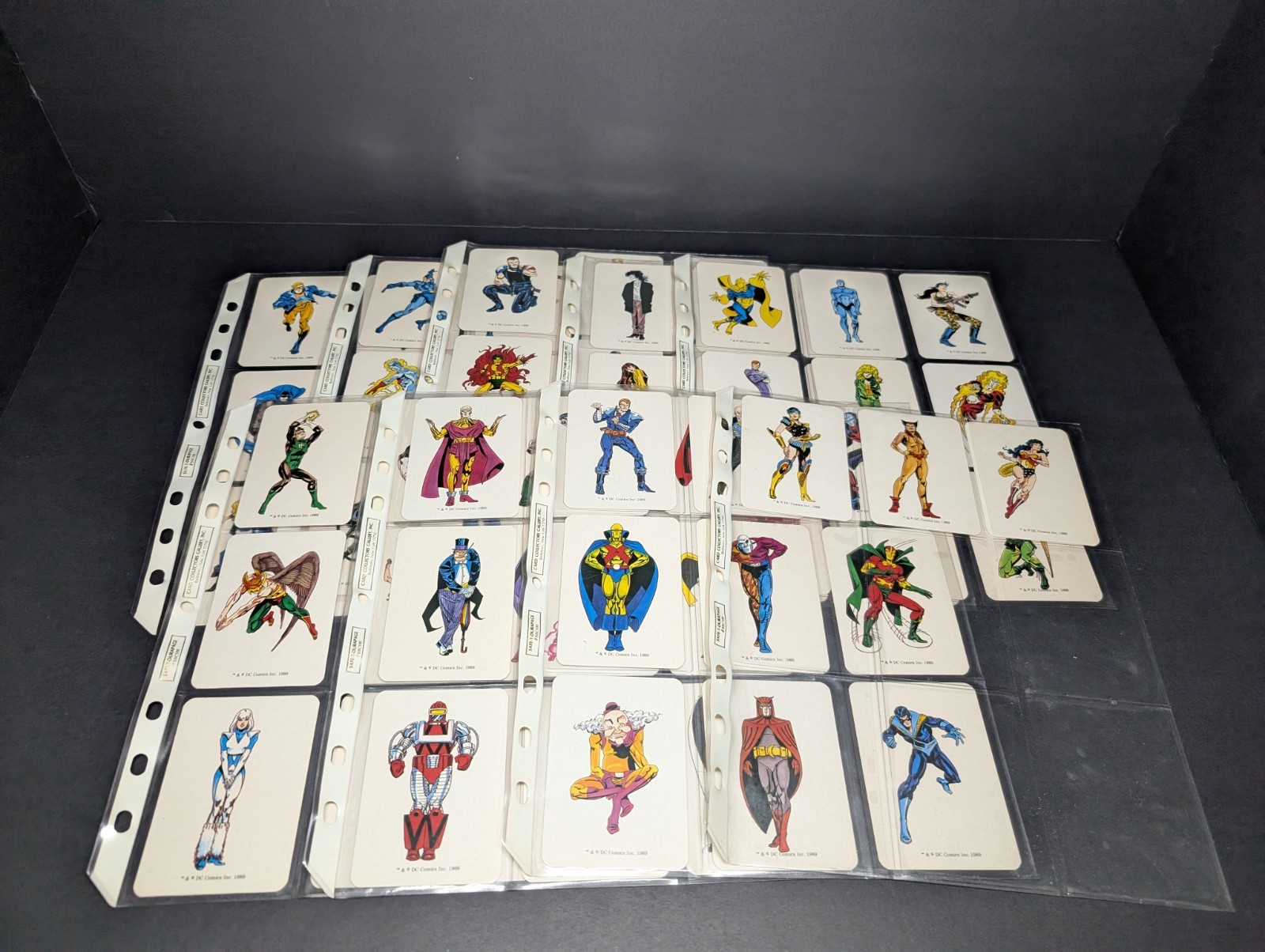 RARE 1989 DC Comics Mayfair Justice League Trading Card Full Set Of 75 Cards