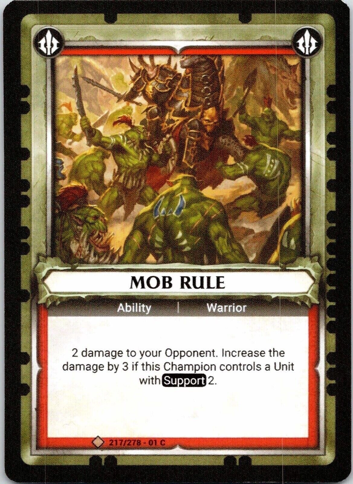 Mob Rule Age Of Sigmar 217/278 Common Warhammer CCG TCG
