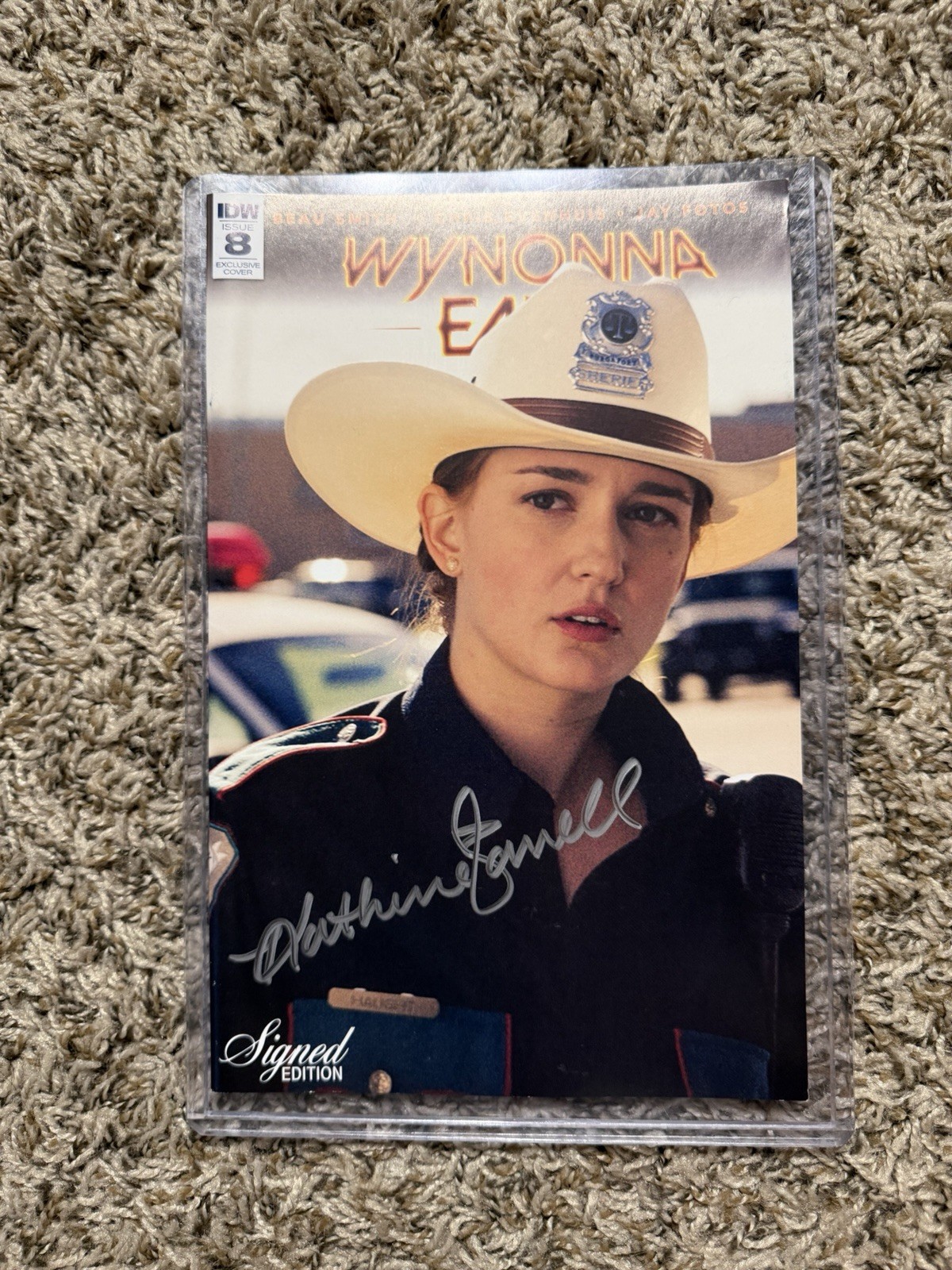 Wynonna Earp #8 Signed Photo Edition Katherine Barrell Officer Haught SDCC NYCC