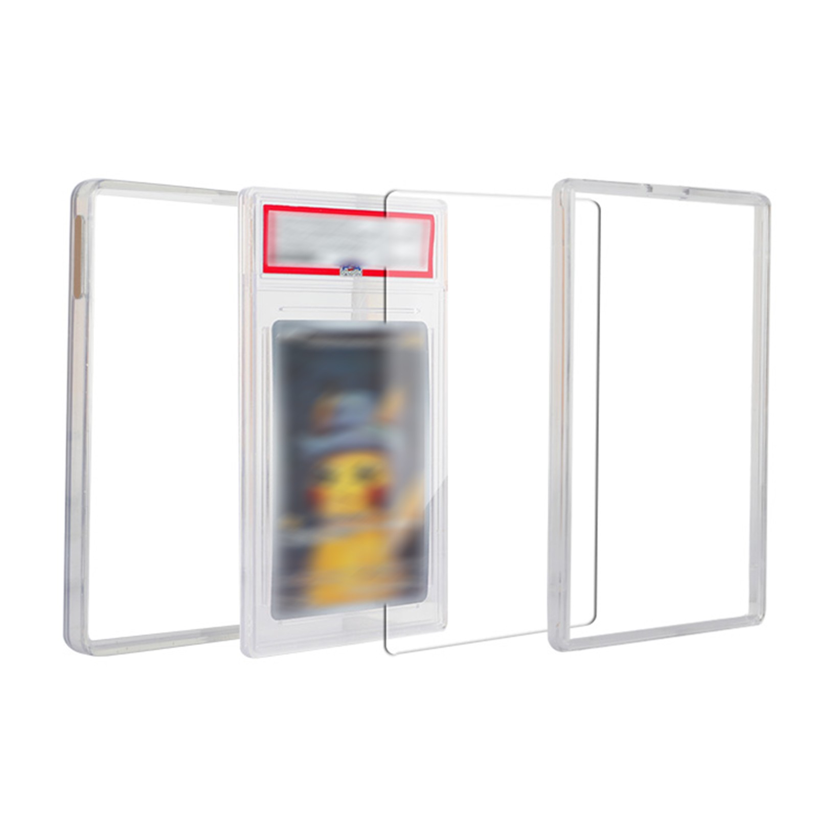 For PSA/CGC 35PT Two-color Gradient Frame Shockproof Graded Card Guard Protector