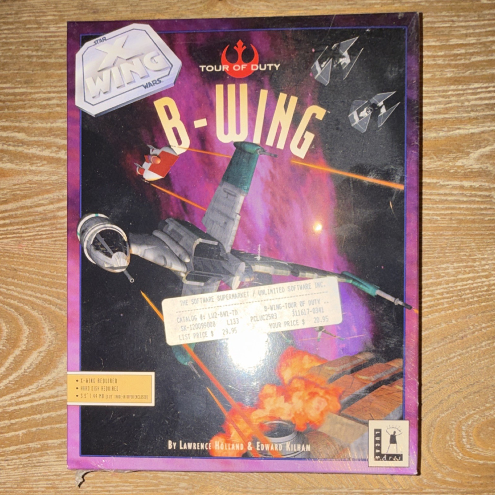 SEALDED LucasArts B-Wing: Tour of Duty Star Wars X-Wing Series PC Mission 