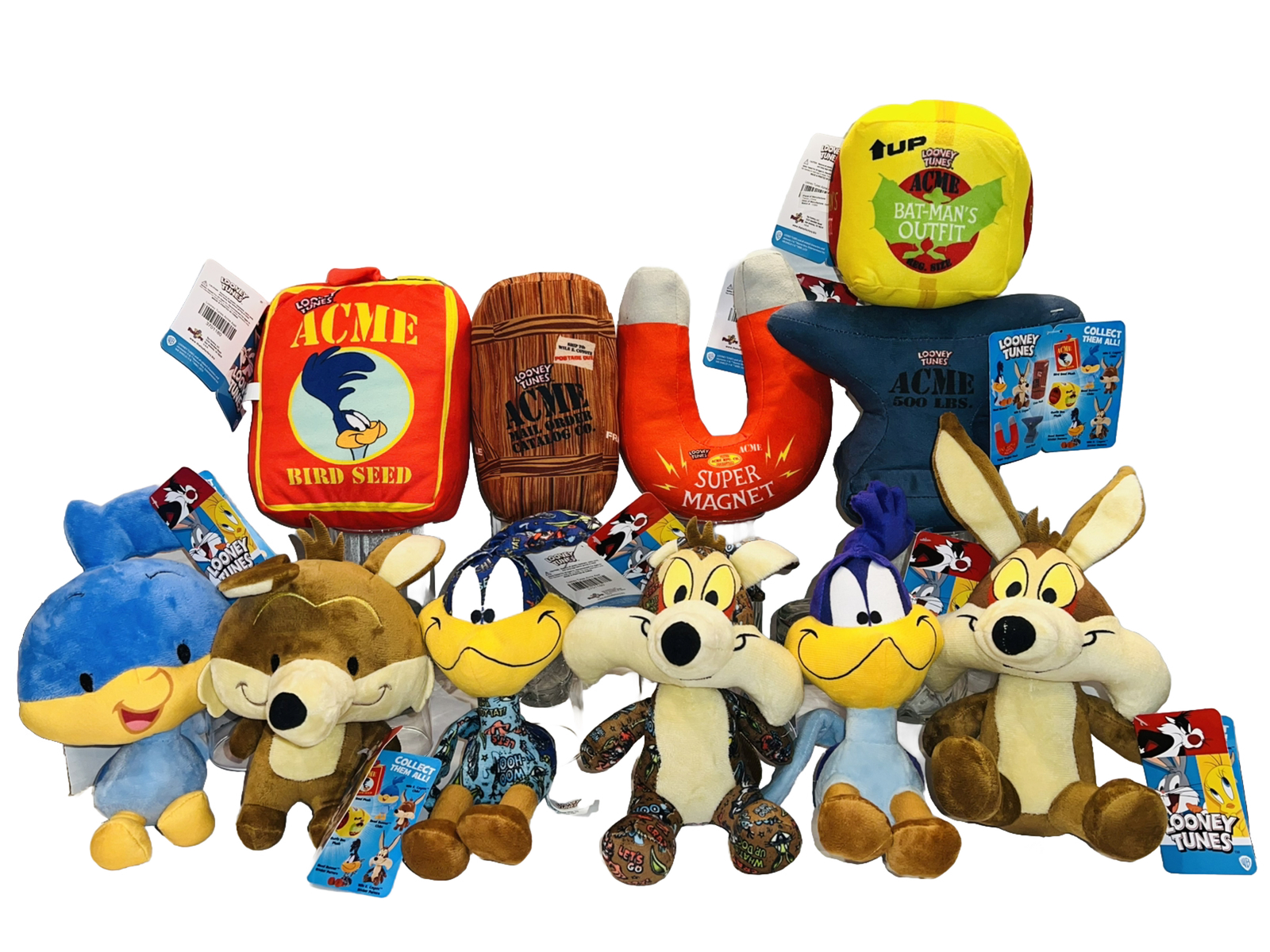 Extremely RARE: Full Brand New Looney Tunes ACME Plush Set of 11, Toy Factory