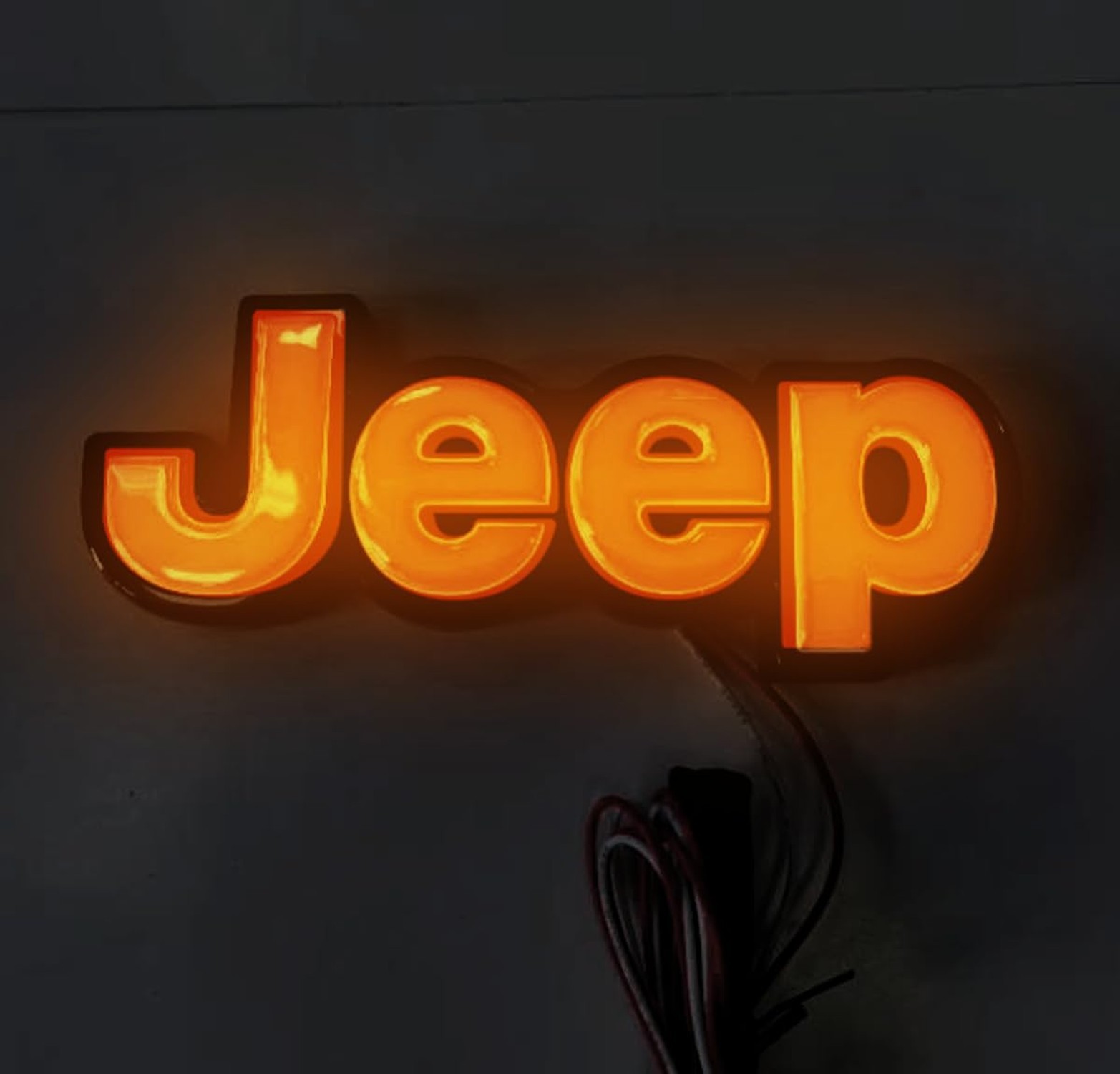 Jeep LED Lighted Fender Emblem Chrome Finish 2PCS Side Badge Set for Jeep 201...