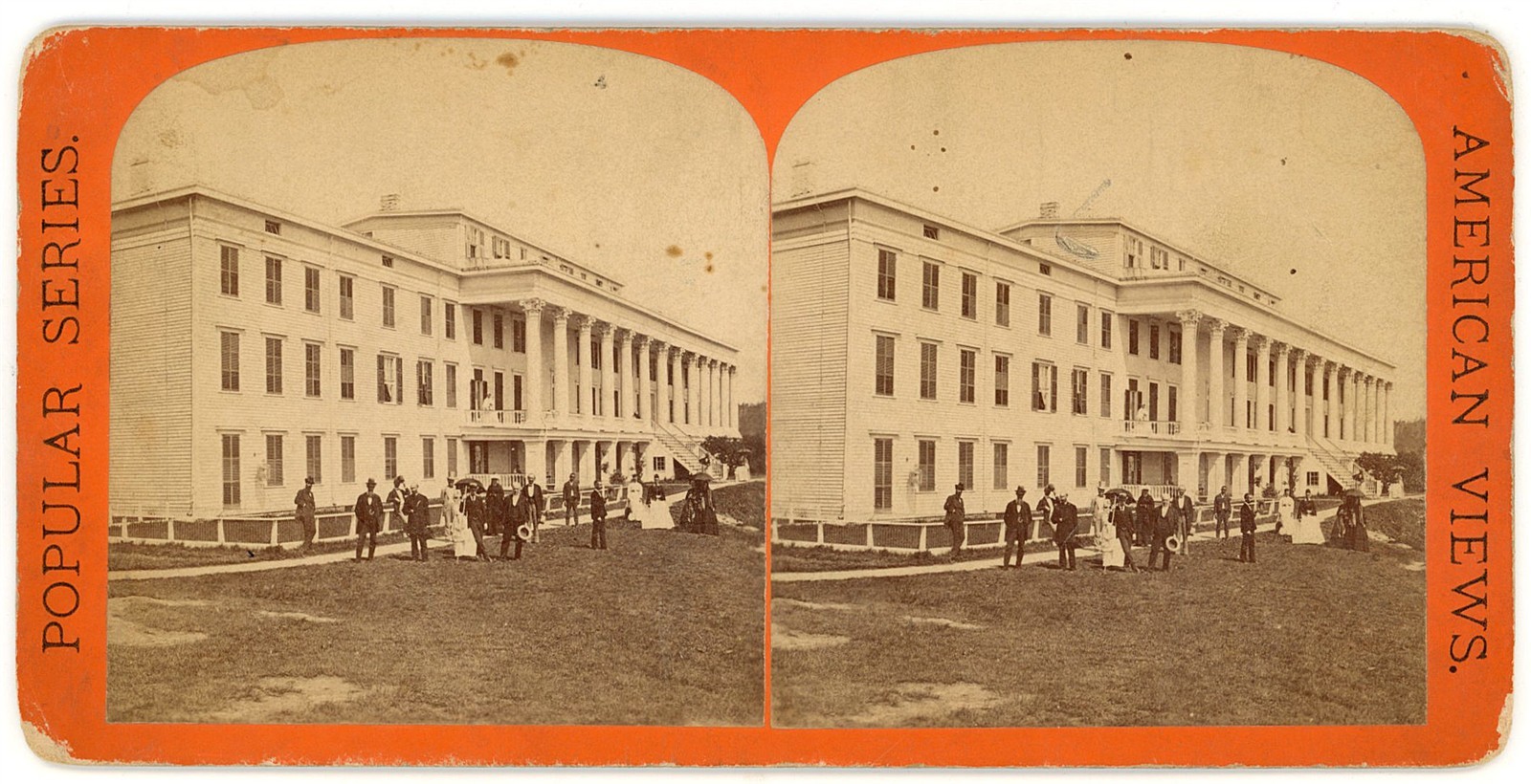 NEW YORK STEREOVIEW - Catskills - The Mountain House - Anthony 1870s