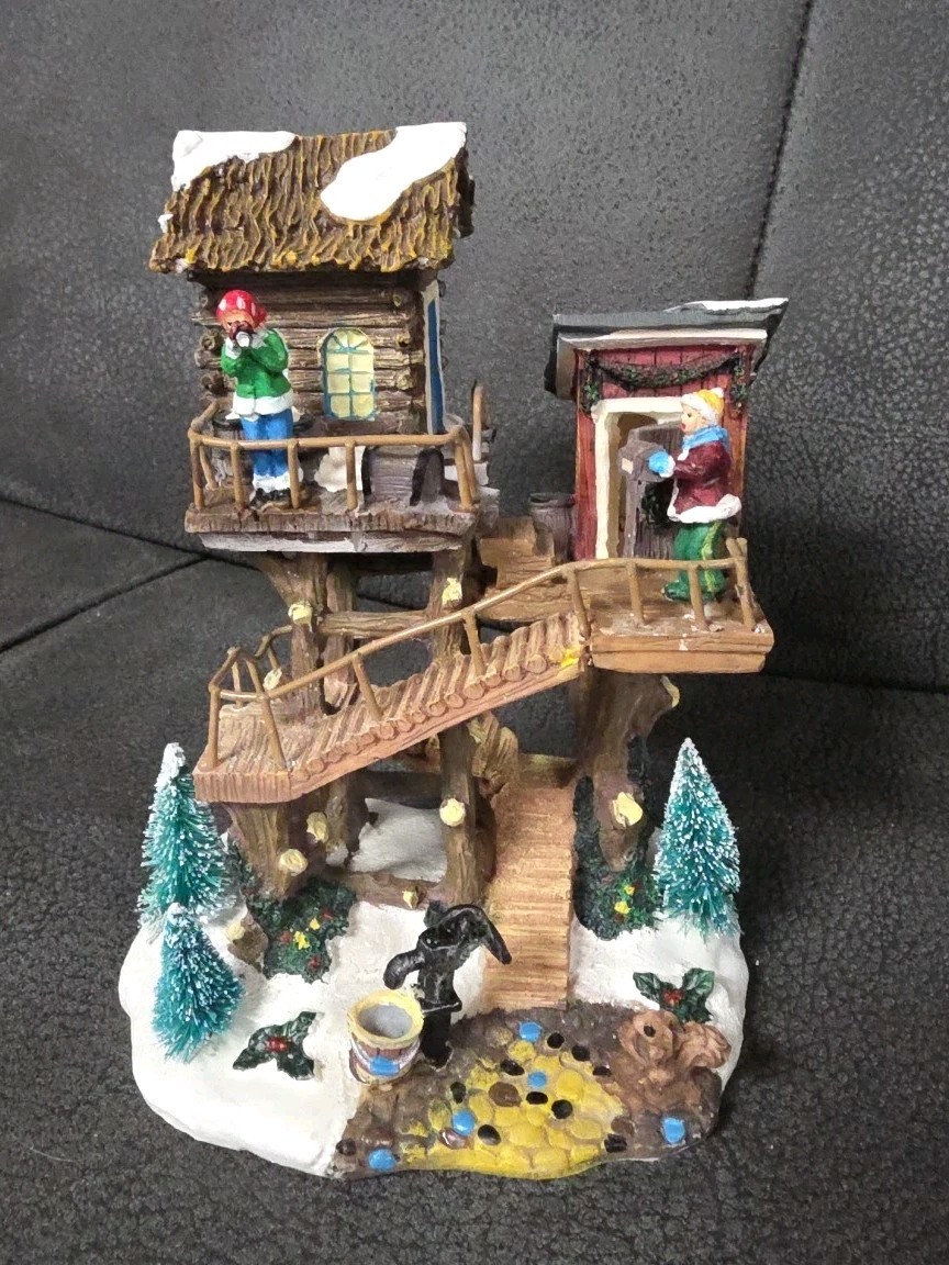 Holiday Time Tree House Christmas Village Accessory 