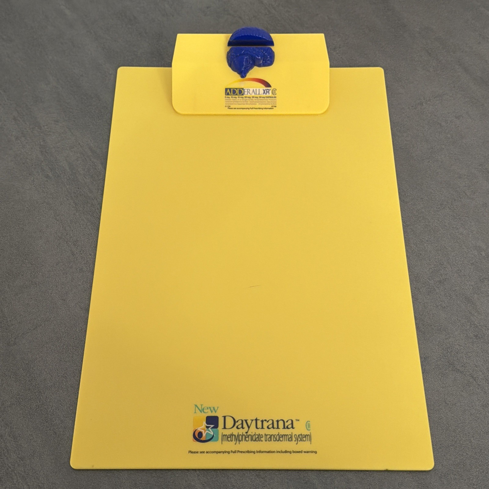 VTG Adderall XR Pharmaceutical Advertising Promo Clipboard 2006 Brain Pen Holder