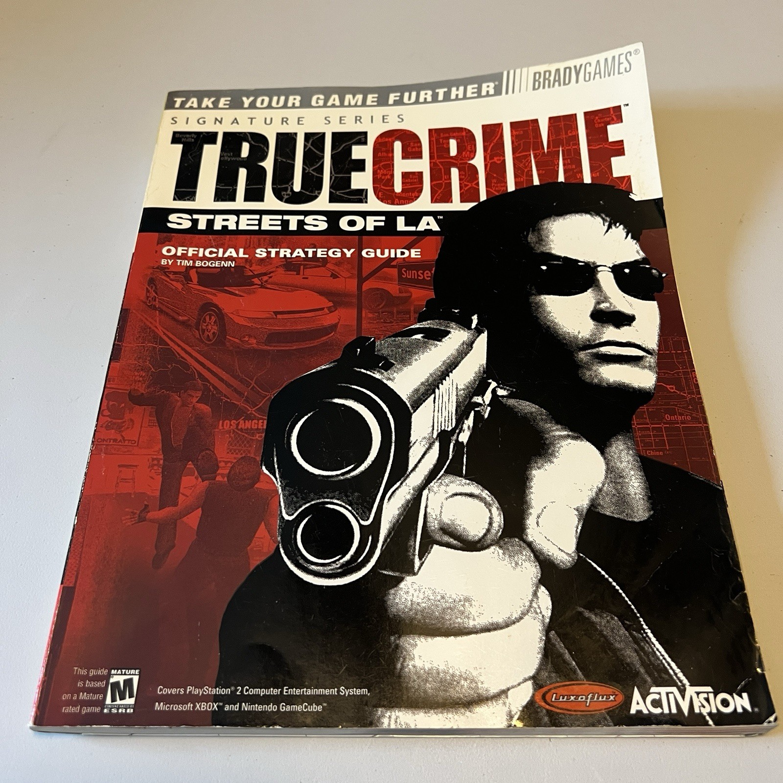 True Crime Streets of LA BradyGames Strategy Guide With Foldout Map PS2 Xbox GC