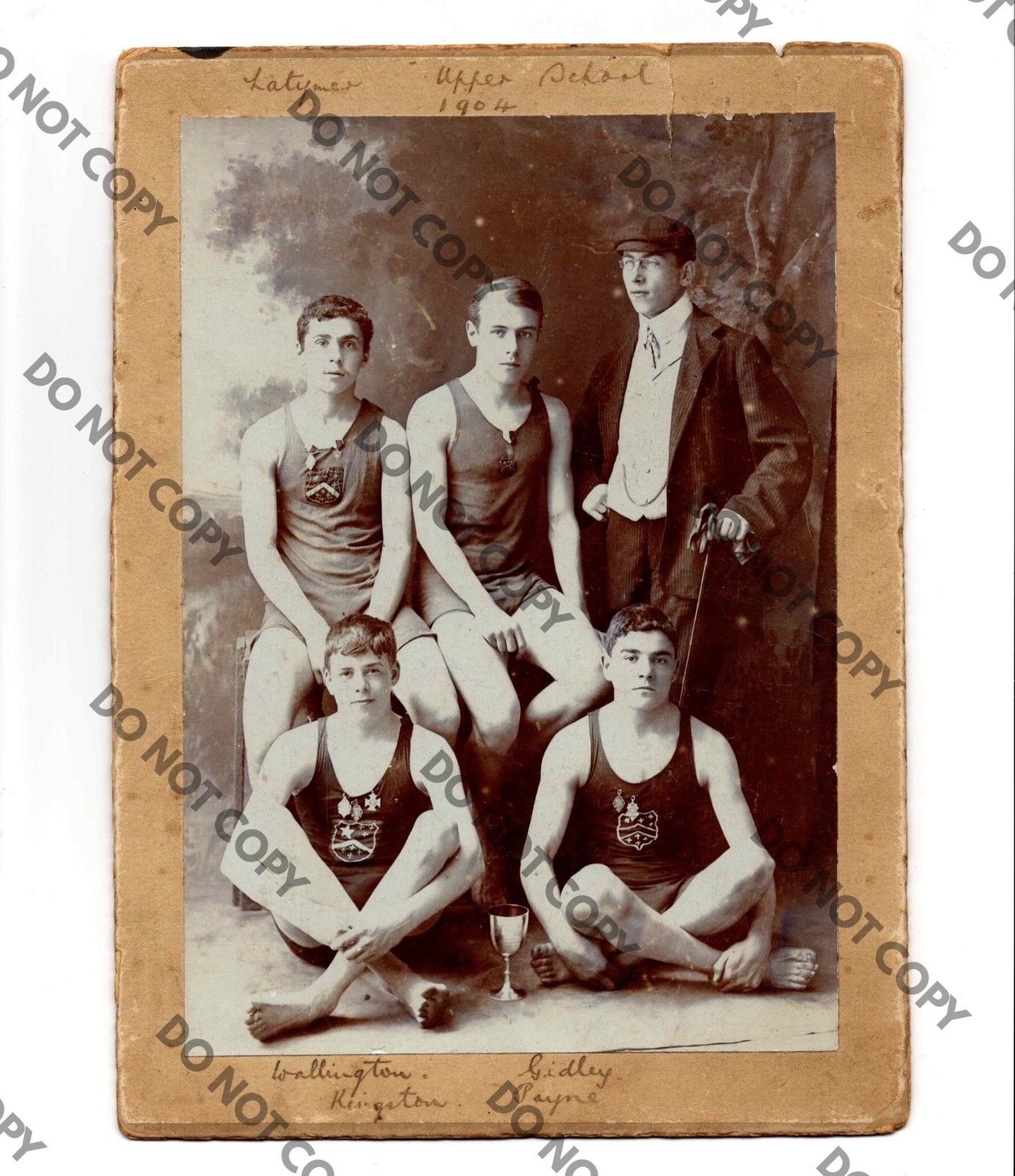 WOW 1904 Athletic Team LATYMER UPPER SCHOOL Hammersmith London England UK Photo