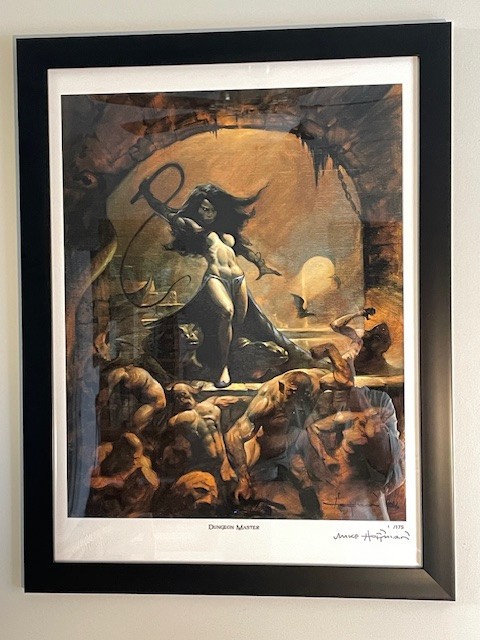 DUNGEON MASTER Fine Art Print Limited Edition Signed & Framed by Mike Hoffman