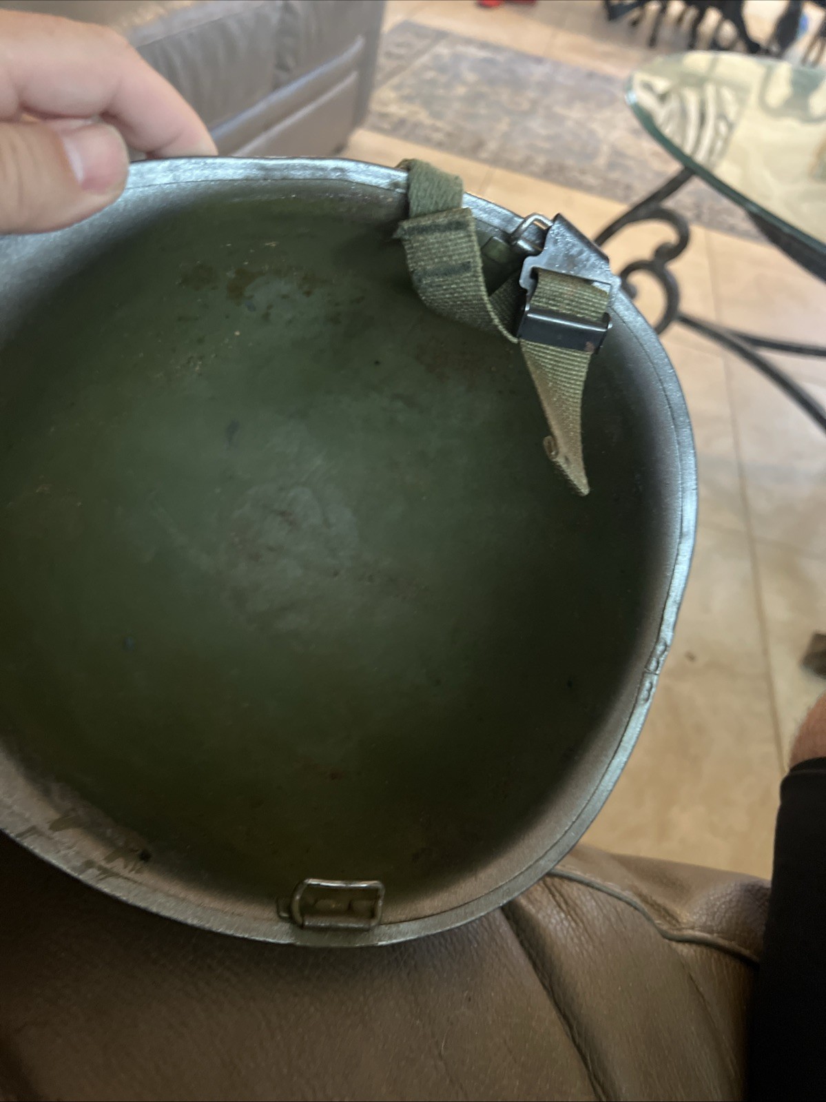 ORIGINAL VIETNAM WAR US ARMY AIRBORNE PARATROOPER M1C STEEL HELM ET