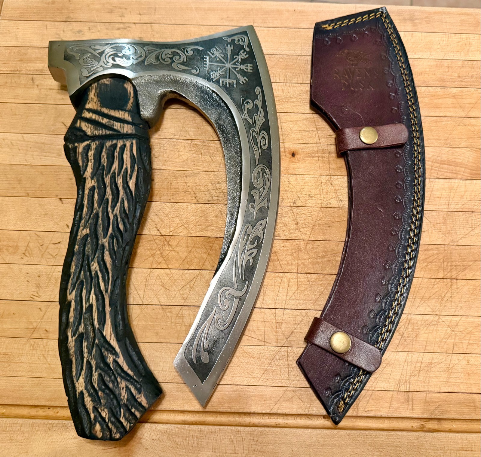 Handmade Viking Pizza Cutter Axe – Viking Design