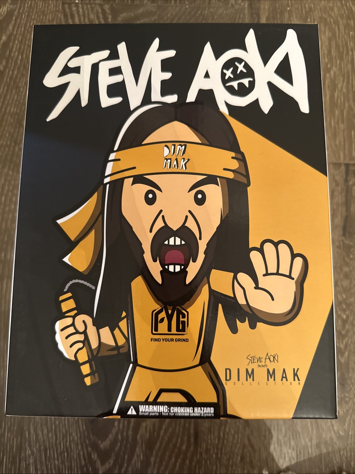 Steve Aoki dim mak Find Your Grind Vinyl Figure mind style sofubi new FYG