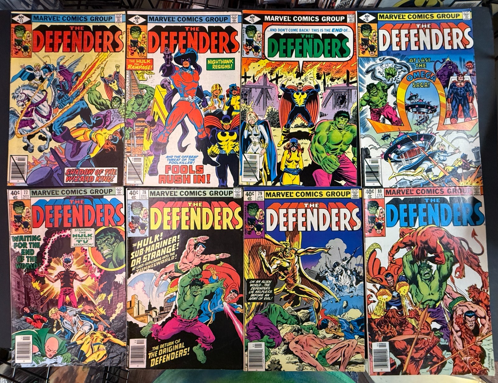 Defenders (1972) Lot of 18 #78-82,86-93 FN/VF-VF
