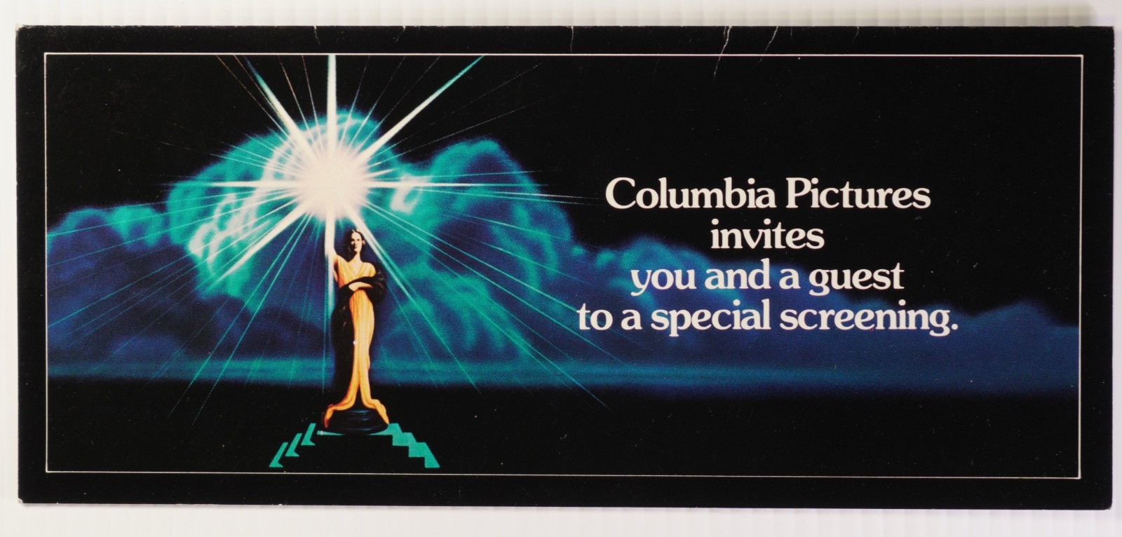 Columbia Pictures Studio-issued pre-release invitation to GHOSTBUSTERS (1984)