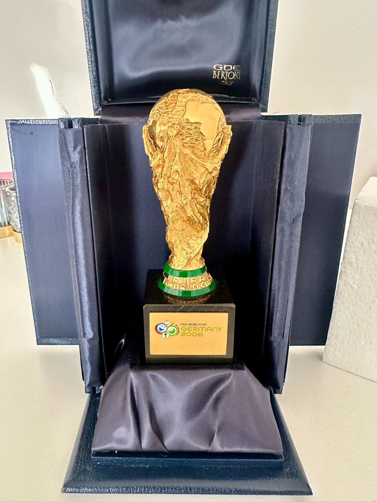 Rare FIFA World Cup 2006 Trophy Replica - GDE Bertoni Italy - Original Case