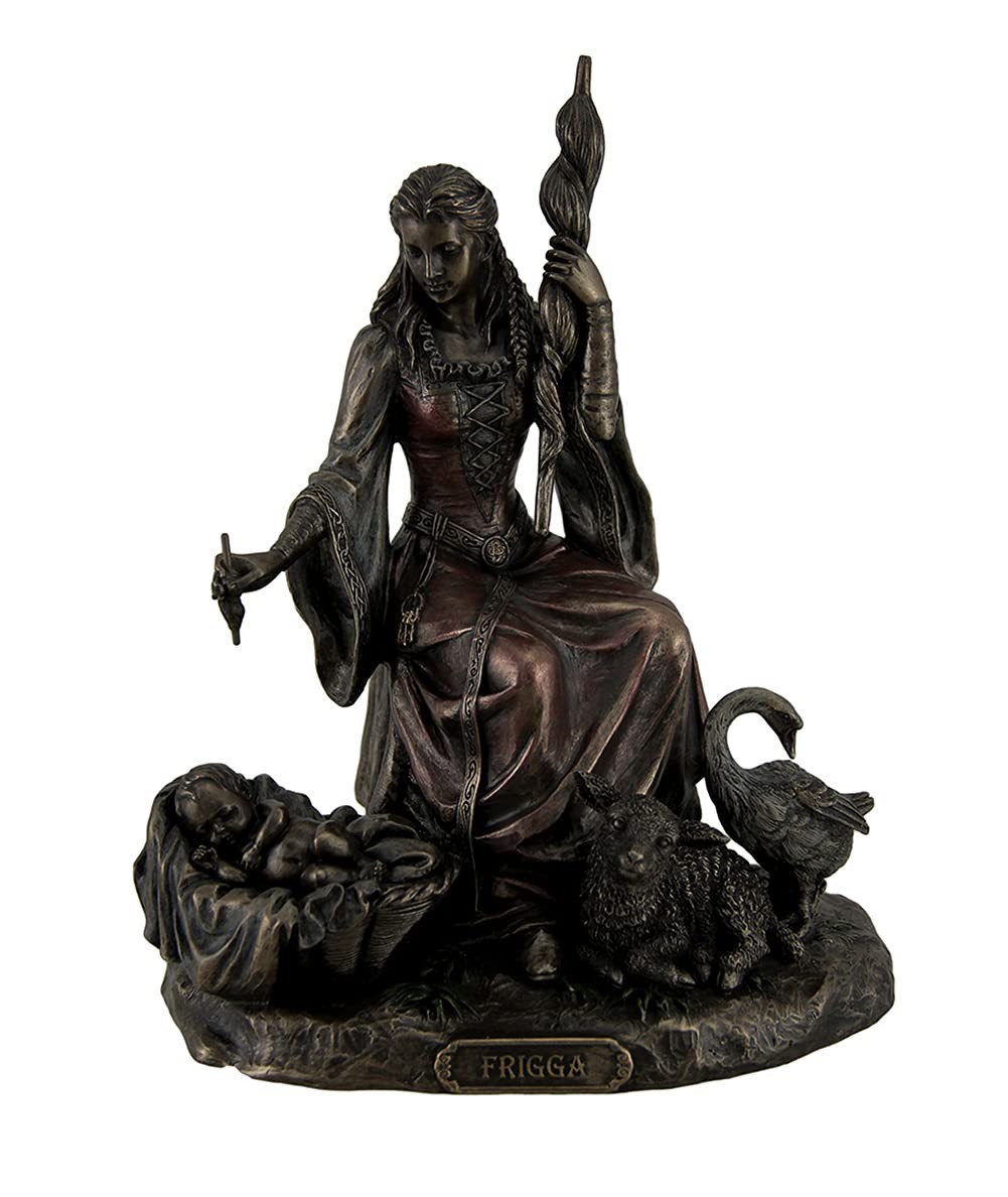 Resin Statues Frigga Norse Goddess Of Destiny Love And Marriage Bronze