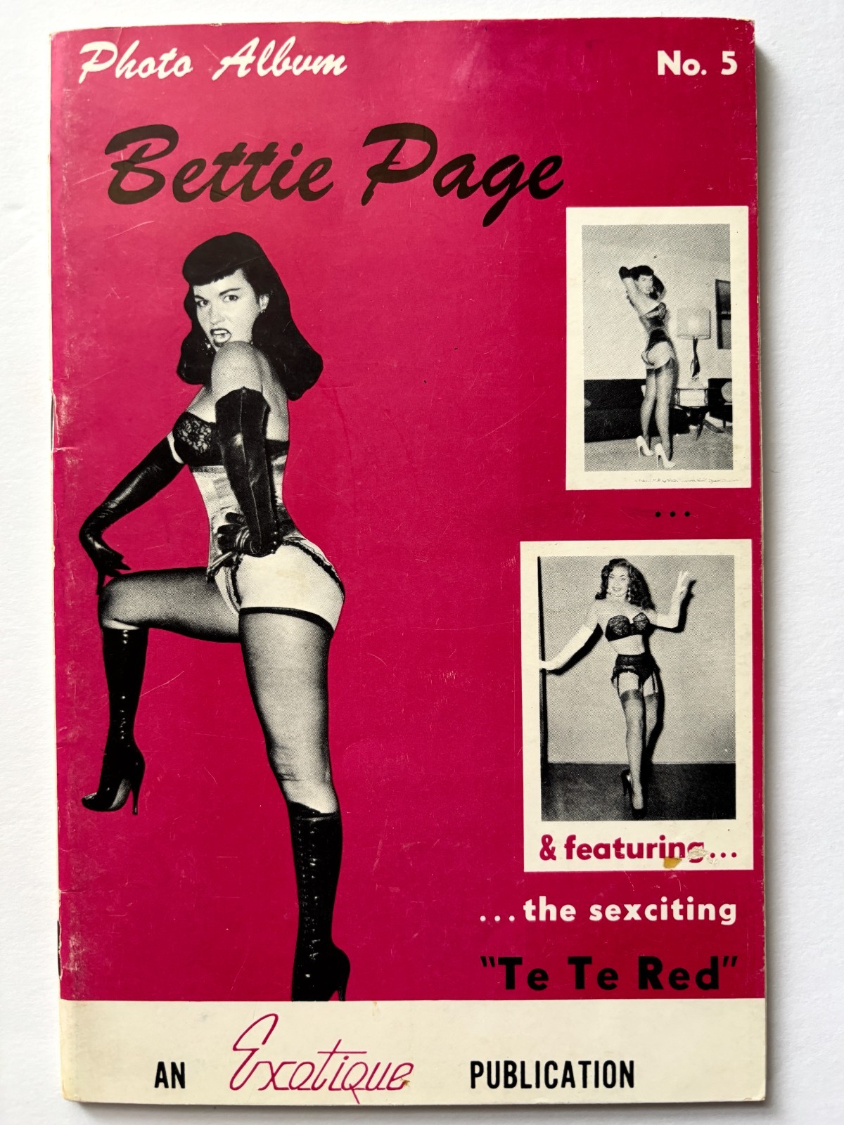 BETTIE PAGE Exotique Photo Album No. 5 – 1957 Burmel Publishing