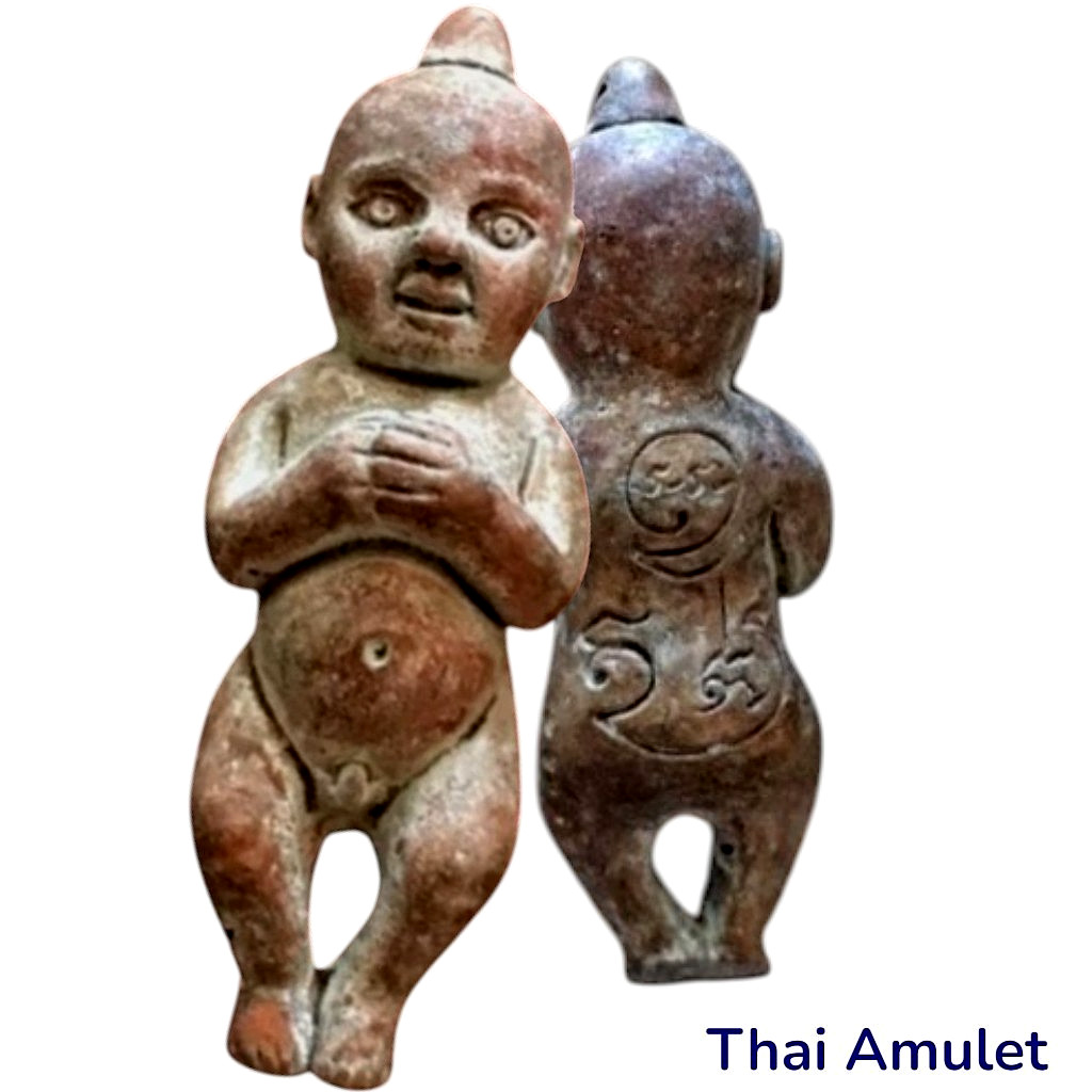 Thai Amulet Kuman Thong, Bring Lucky Wealth Charm Pendant Blessed Protection