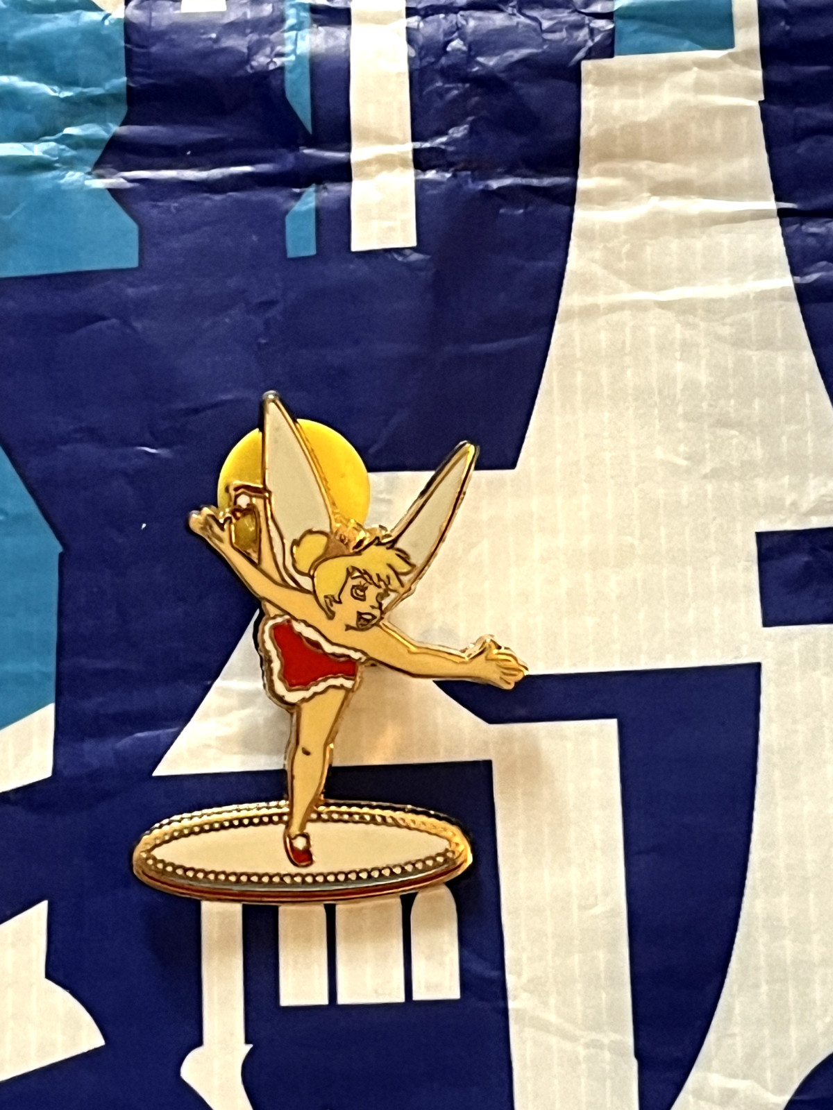 Disney Pin Trading DLP Cast Lanyard Series 2 Tinker Bell on Ice Rare