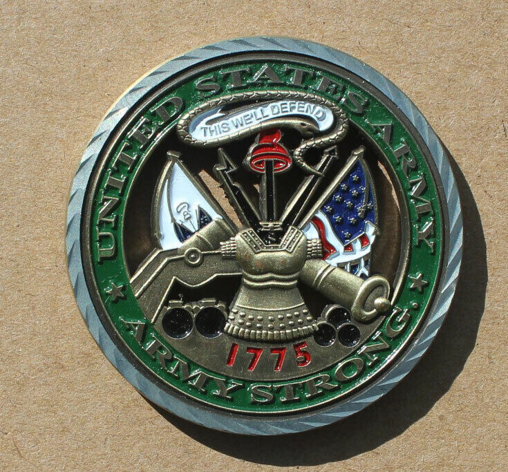 2 COINS -US ARMY Challenge coin