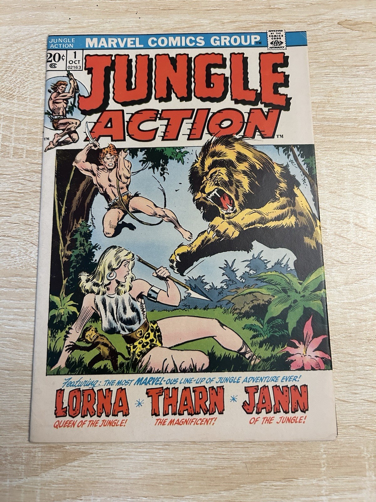 Marvel Comics Jungle Action #1 (1972) Stunning 20¢ GGA cover art