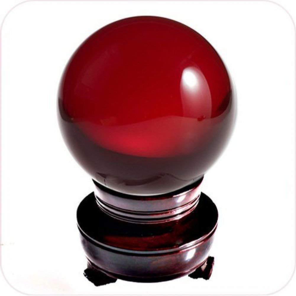 150mm + Stand Asian Rare Natural Quartz red Magic Crystal Healing Ball Sphere