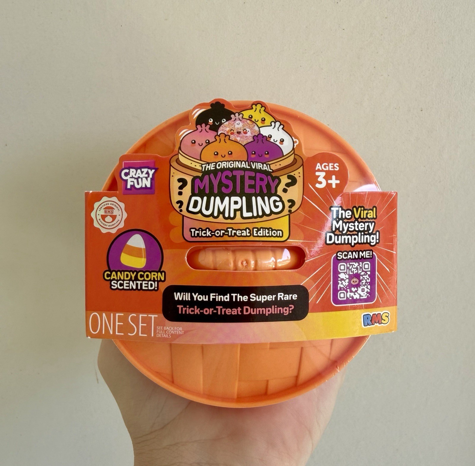 NEW RMS CRAZY FUN Mystery Squishy Dumpling TRICK- Or - TREAT Edition CANDY CORN
