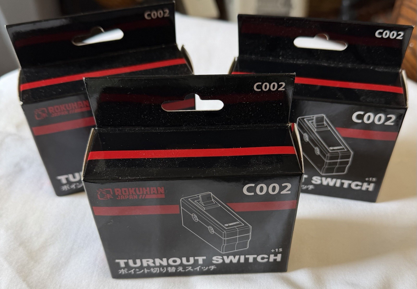 3 New Rokuhan Z Gauge C002 Point Changeover Switch’s