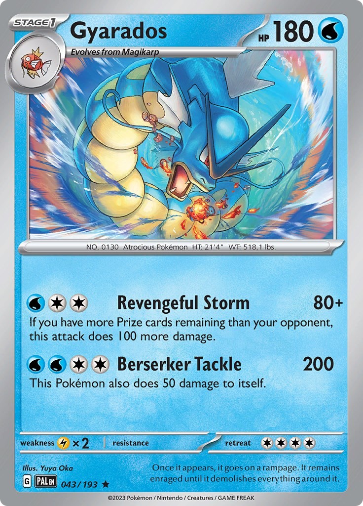 Gyarados Holofoil PAL 043/193 R NM