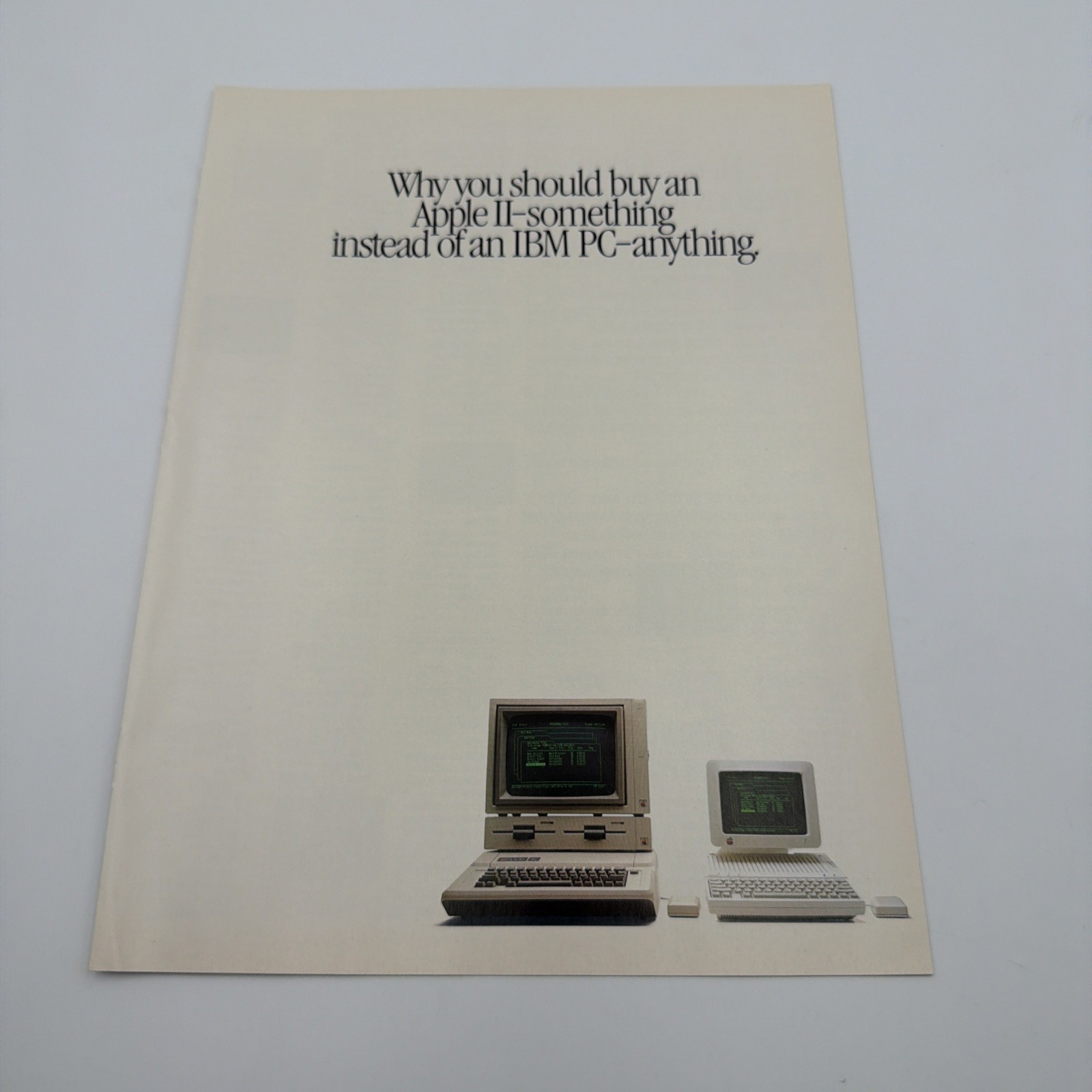 1984 Apple II Computer 8 Pages Vintage Print Ad Booklet