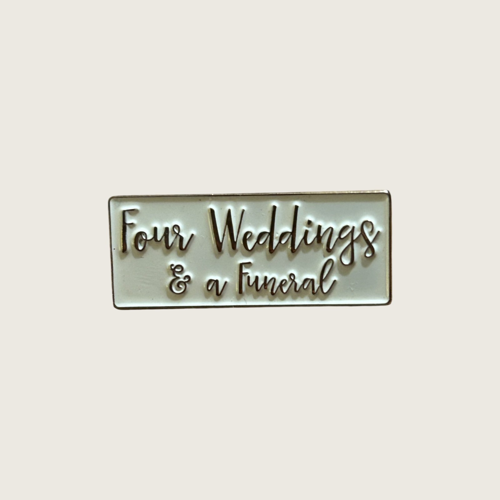 Four Weddings and a Funeral Enamel Pin Movie Memorabilia